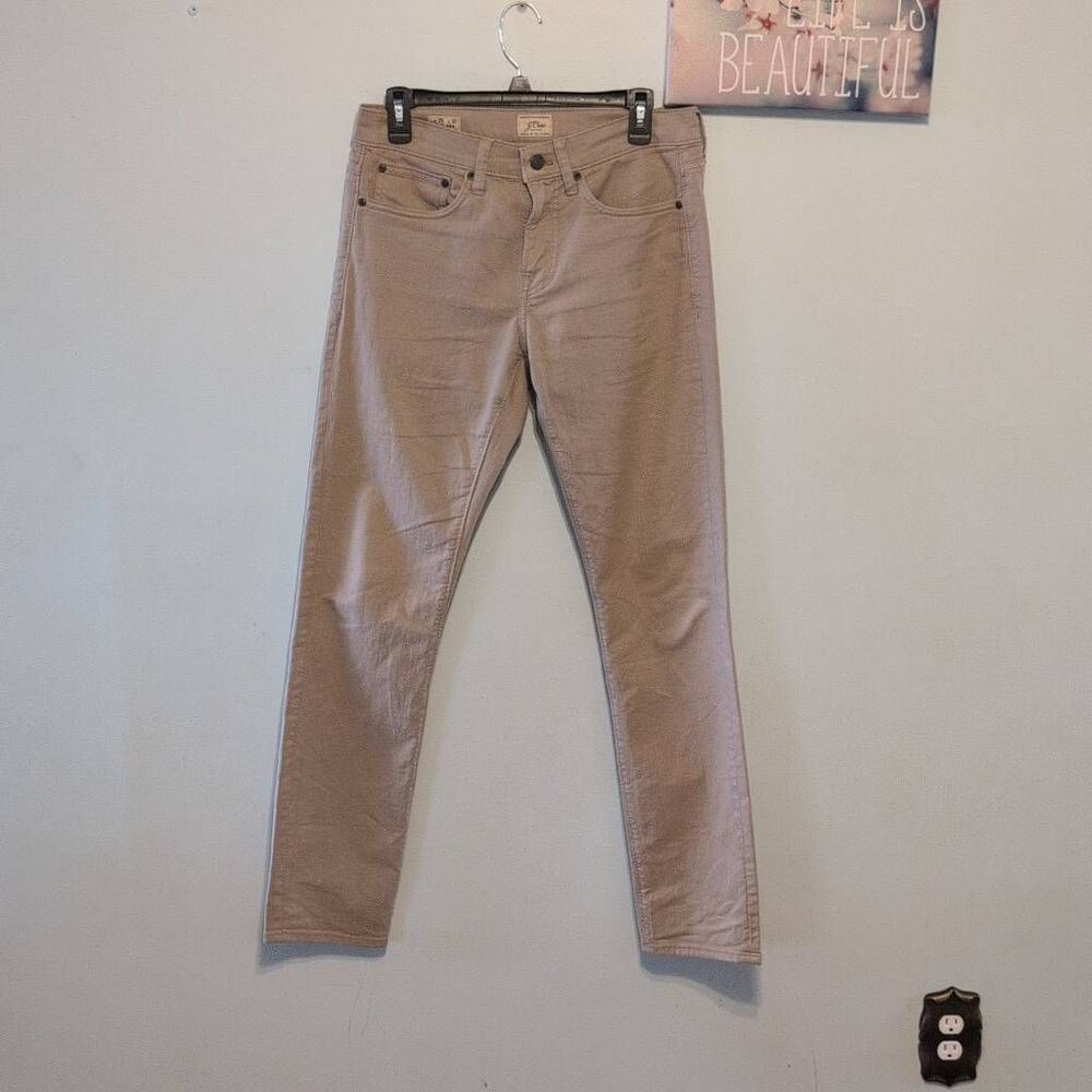J. Crew Size 29 x 32 484 Slim Stretch Straight Tan Jeans Denim - Picture 1 of 7